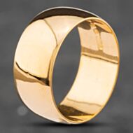 Pre-Owned Vintage 22ct Yellow Gold D Shape 9mm Plain Wedding Ring 41871031