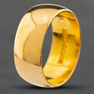 Pre-Owned 22ct Yellow Gold D Shape 8mm Plain Wedding Ring 41871074