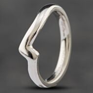 Pre-Owned Platinum Court 3mm Shaped Wedding Ring 41871085