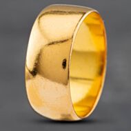 Pre-Owned Vintage 22ct Yellow Gold 8mm Plain Wedding Ring 41871247