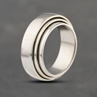 Pre-Owned Platinum Triple Two Colour 7mm Plain Wedding Ring 41871418