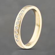 Pre-Owned 18ct Yellow Gold Diamond 3.3mm Wedding Ring 41871428
