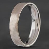 Pre-Owned 18ct White Gold Flat Court 5mm Plain Wedding Ring 4187737