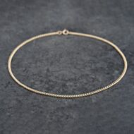 Pre-Owned 9ct Yellow Gold 12 Inch Curb Anklet 43031002