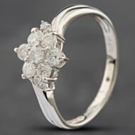 Pre-Owned Platinum 0.50ct Brilliant Cut Diamond Cluster Ring 43091015