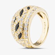 Pre-Owned 18ct Yellow Gold Black Onyx & 1.49ct Diamond Fancy Dress Ring 43091027