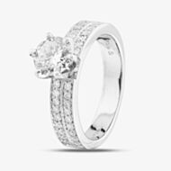 Pre-Owned Platinum Certificated 1.08ct Brilliant Cut Diamond Solitaire Ring 43121036