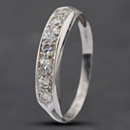 Pre-Owned 14ct White Gold Brilliant Cut Diamond Seven Stone Half Eternity Ring 43121075