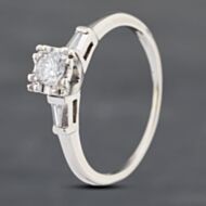 Pre-Owned 9ct White Gold 0.23ct Brilliant Cut Diamond Solitaire Ring 43121115