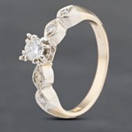 Pre-Owned 9ct Yellow Gold 0.23ct Brilliant Cut Diamond Solitaire Ring 43121119