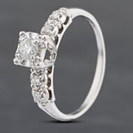 Pre-Owned 9ct White Gold 0.27ct Brilliant Cut Diamond Solitaire Ring 43121120