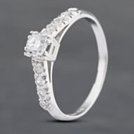 Pre-Owned Platinum 0.30ct Brilliant Cut Diamond Solitaire Ring 43121132