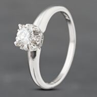 Pre-Owned 9ct White Gold 0.25ct Brilliant Cut Diamond Solitaire Ring 43121143