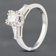 Pre-Owned 14ct White Gold 0.60ct Diamond Solitaire Ring 43121161
