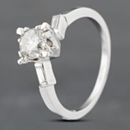 Pre-Owned 9ct White Gold 0.75ct Brilliant Cut Diamond Solitaire Ring 43121162