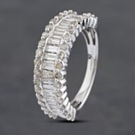 Pre-Owned 14ct White Gold 1.50ct Diamond Half Eternity Ring 43121195