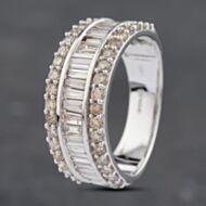 Pre-Owned 14ct White Gold 1.50ct Diamond Band Ring 43121205