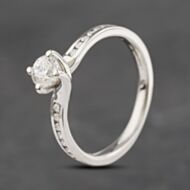 Pre-Owned Platinum 0.50ct Brilliant Cut Diamond Solitaire Ring 43121219