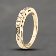 Pre-Owned 14ct Yellow Gold 0.27ct Brilliant Cut Diamond Four Stone Ring 43121230