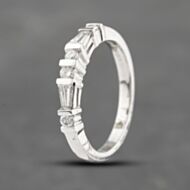 Pre-Owned Platinum 0.46ct Diamond Half Eternity Ring 43121231