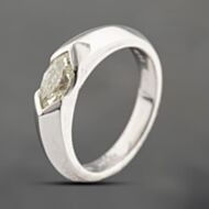 Pre-Owned Platinum 0.67ct Marquise Cut Diamond Solitaire Ring 43121283