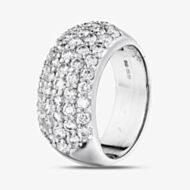 Pre-Owned Platinum 1.66ct Brilliant Cut Diamond Five Row Ring 43121299