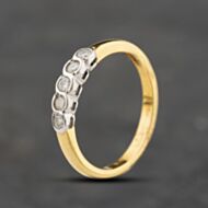 Pre-Owned 18ct Yellow Gold 0.20ct Brilliant Cut Diamond Five Stone Ring 43121329