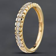 Pre-Owned 9ct Yellow Gold 0.50ct Brilliant Cut Diamond Half Eternity Ring 4312324