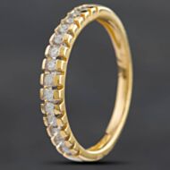 Pre-Owned 9ct Yellow Gold 0.50ct Brilliant Cut Diamond Half Eternity Ring 4312345
