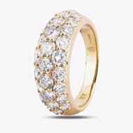 Pre-Owned 18ct Yellow Gold 2.30ct Pave Diamond Ring 4312505