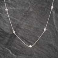 Pre-Owned Platinum 1.00ct Brilliant Cut Diamond Set 16 Inch Trace 43141215