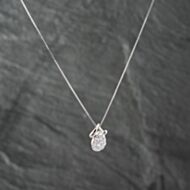 Pre-Owned Platinum 1.04ct Diamond Tear Drop Pendant & 16-18 Inch Box Chain 43141223