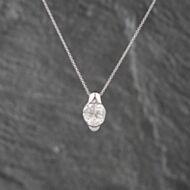 Pre-Owned Platinum 1.08ct Diamond Four Stone Pendant & 16 Inch Trace Chain 43141243