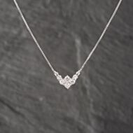 Pre-Owned Platinum 1.03ct Brilliant Cut Diamond Set Pendant & 16 Inch Box Chain 43141251