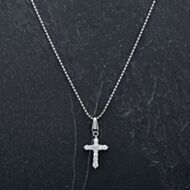 Pre-Owned Platinum 16 inch Diamond Cross Pendant 4314511