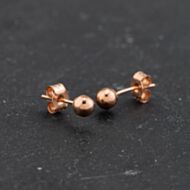 Pre-Owned Rose Gold 3mm Ball Stud Earrings 43171403