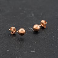 Pre-Owned Rose Gold 4.5mm Ball Stud Earrings 43171408
