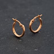 Pre-Owned Rose Gold 14mm Hoop Earrings 43171411