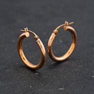 Pre-Owned Rose Gold 20mm Hoop Earrings 43171412