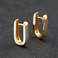 Pre-Owned 9ct Yellow Gold 16mm Hinge Hoop Earrings 43171418
