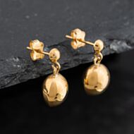 Pre-Owned Yellow Gold 18mm Ball Dropper Earrings 43171430