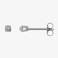 Pre-Owned 14ct White Gold 0.07ct Diamond Stud Earrings 4333096
