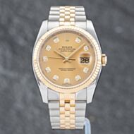 Pre-Owned Rolex Mens Datejust Diamond Dot Dial Bracelet Watch 116233