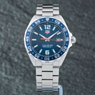 Pre-Owned TAG Heuer Mens Formula 1 Blue Bracelet Watch WAZ1010