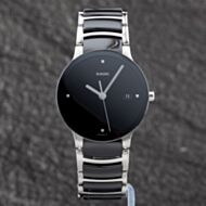 Pre-Owned Rado Mens Centrix Black Bracelet Watch R30934712