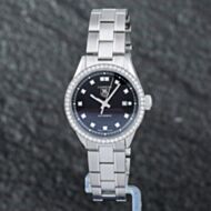 Pre-Owned TAG Heuer Ladies Carrera Black Dial Bracelet Watch WV2412.BA0793