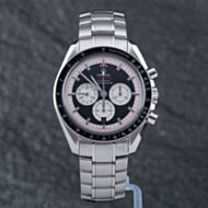 Pre-Owned OMEGA Mens Speedmaster Michael Schumacher Legend Black Dial Bracelet Watch 3507.51.00