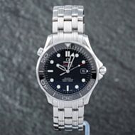 Pre-Owned OMEGA Mens Seamaster Diver Black Dial Bracelet Watch 212.30.41.20.01.003