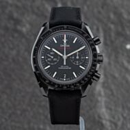 Pre-Owned OMEGA Mens Dark Side Of The Moon Black Fabric Strap Watch O31192445101007