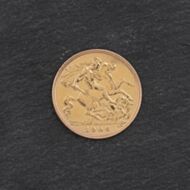Pre-Owned 22ct Yellow Gold 1906 George V Half Sovereign Coin 47011114